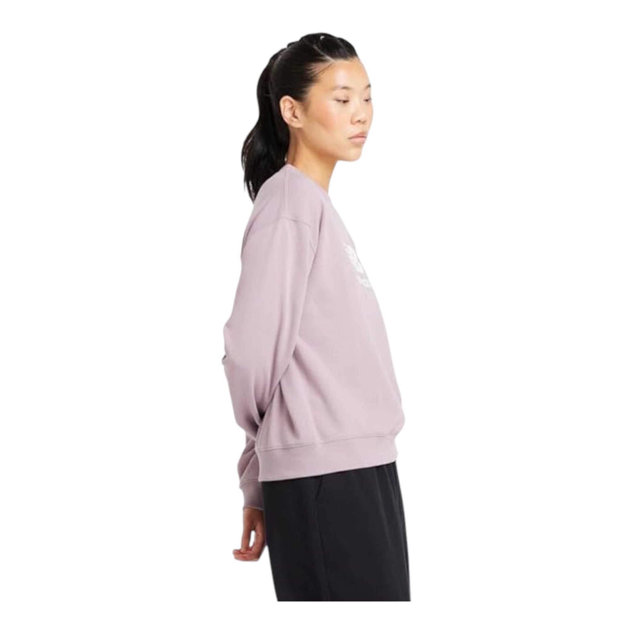 New Balance Sport Essentials French Terry Logo Crew Sweater - Oversized - Women's