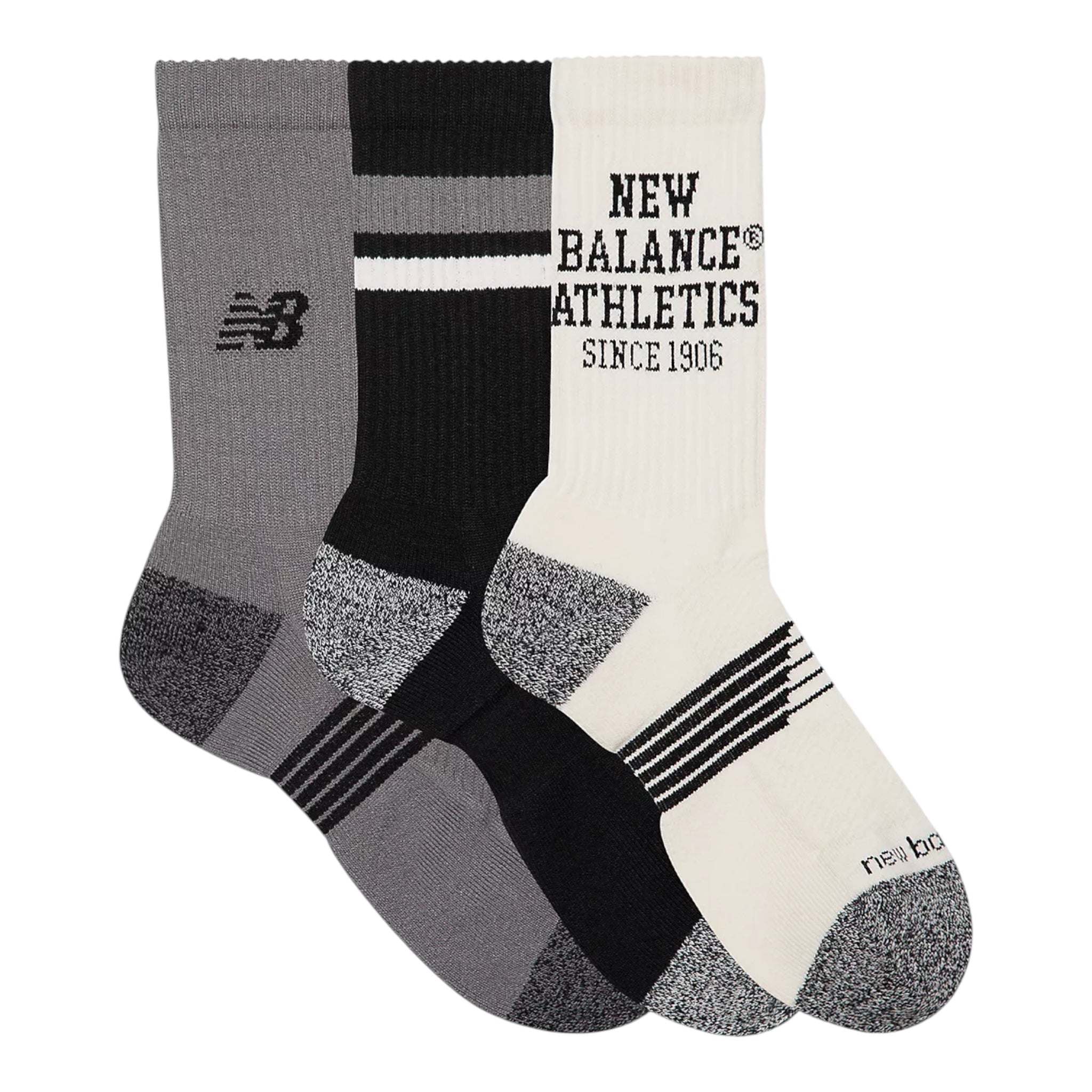 New Balance Active Graphic Crew Socks - 3 Pack
