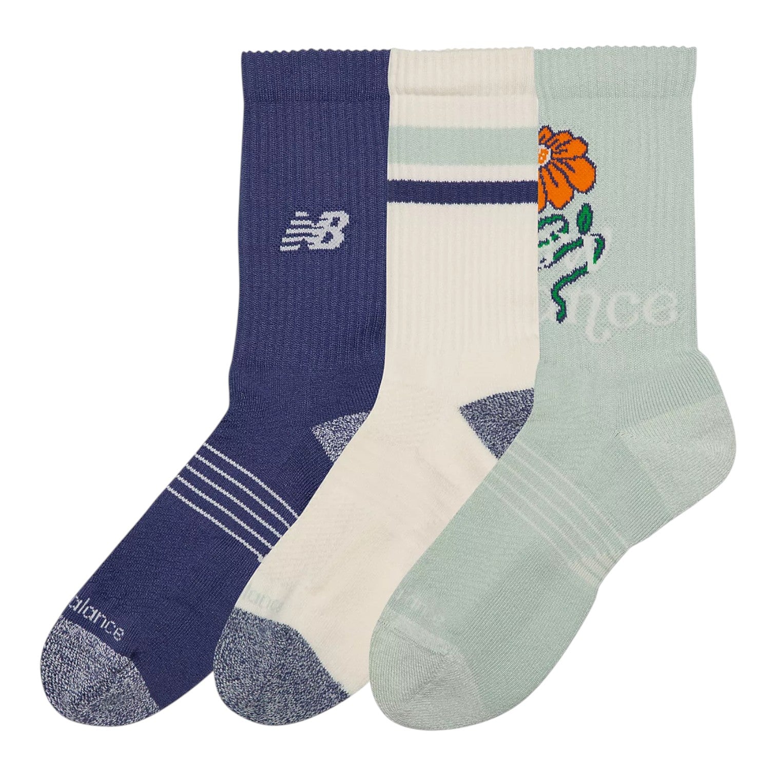 New Balance Active Graphic Crew Socks - 3 Pack